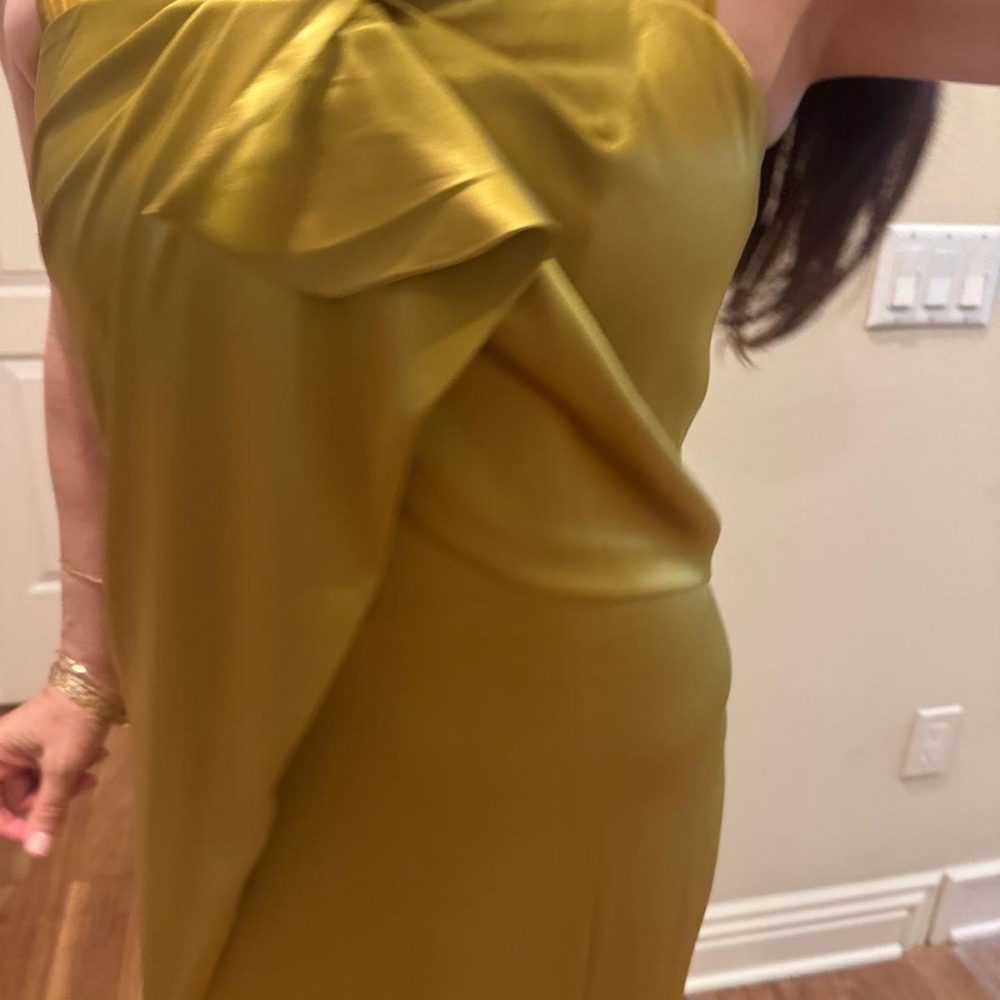 St. John’s Greenish/Gold Dress Brand New! - Picture 13 of 16
